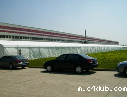 仓储帐篷：苏州爱美克空气过滤器仓储帐篷