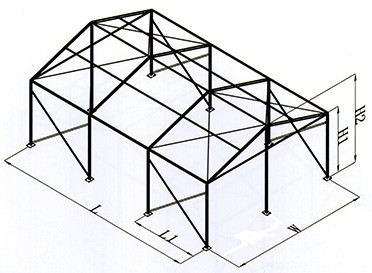 小跨度铝合金活动篷房 小跨度铝合金活动篷房